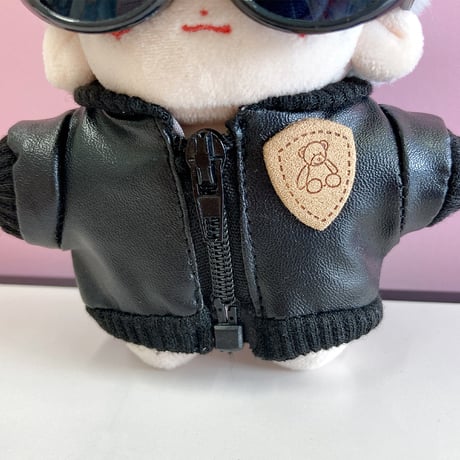 【ぬい服】革ジャン&サングラスセット  10cm用