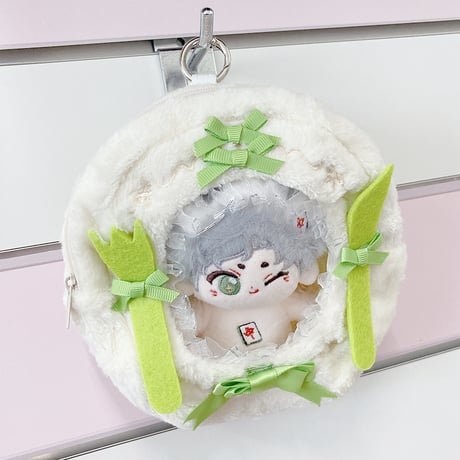 カラトリー装飾付きぬいポーチ【10cm用】【推し活グッズ】