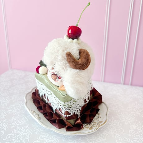 ぬい服　ショートケーキ型ぬいぐるみ用着ぐるみ　10cm用【推し活グッズ】