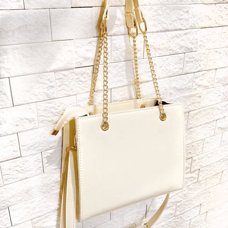 フェイクレザースクエア痛バッグ