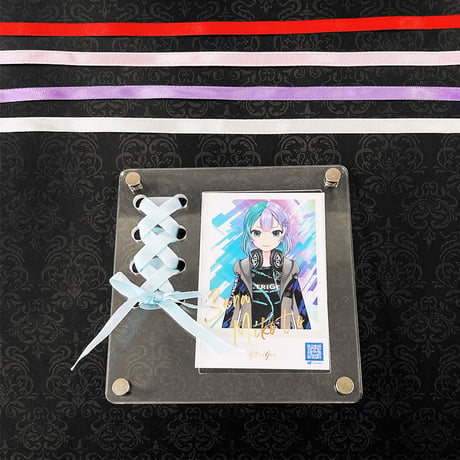 リボン付きトレカ用アクリルフレーム【推し活グッズ】