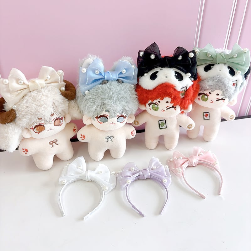 ぬい服】 ぬいぐるみ用パール付きリボンカチューシャ 10cm用 | G.triGer