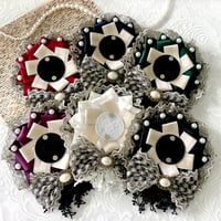 【G.triGerオリジナル 推し活グッズ】レースリボンロゼット【缶バッジ 痛ロゼット】