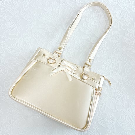【呜咚小铺】レースアップサテン痛バッグ【推し活グッズ】