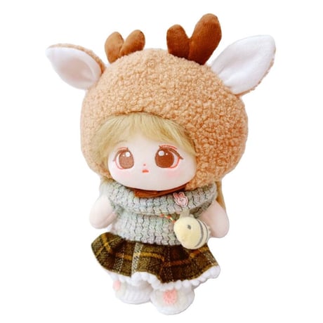 【ぬい服】ぬいぐるみ用もこもこボア着ぐるみキャップ【20cm用】【推し活グッズ】