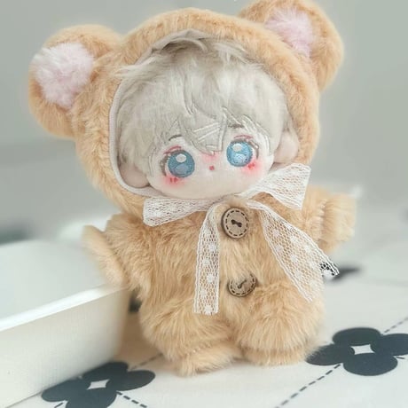 ぬい服【くま耳帽子&着ぐるみセット】10~15cm用/くま【推し活グッズ】