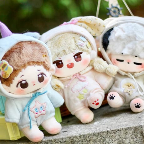 【ぬい服】ぬいぐるみ用耳付きパーカー 10cm 用【推し活グッズ】