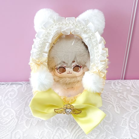 【G.triGerオリジナル】猫耳付きデコレーションぬいポーチ【ぬいバッグ,ぬいポーチ】【推し活グッズ】