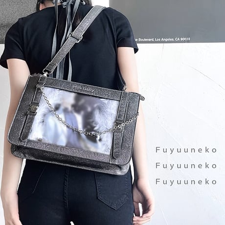 【FUYUUNEKO】キラキラフェイクレザー 痛バッグ Milk Dolly【推し活グッズ】