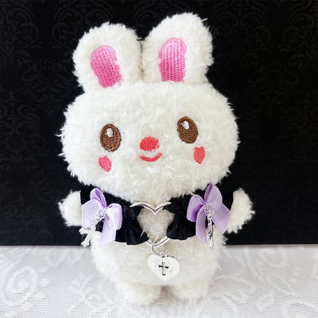 【ぬい服】ぬいぐるみ用リボン付き ハートチョーカー【推し活グッズ】