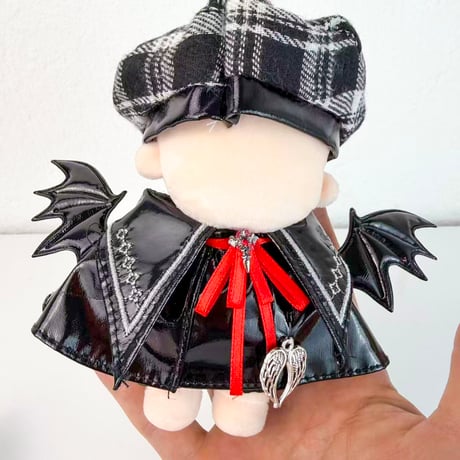 【10cmぬい服】 豪華3点 デビルパンク・エナメルコーデセット