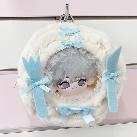 カラトリー装飾付きぬいポーチ【10cm用】【推し活グッズ】