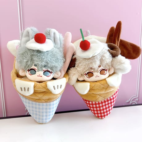 【ぬい服】クレープ型ぬいぐるみ用着ぐるみ 10cm用