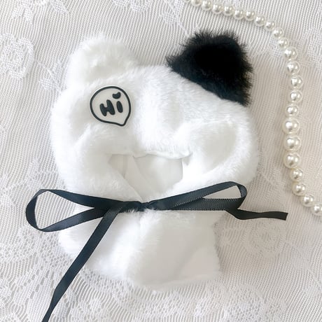 【ぬい服】ふわふわ猫ポンチョ【10~15cm用】【推し活グッズ】