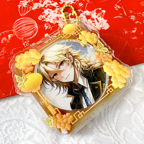 【G.triGerオリジナル】アクリル缶バッジケース【中華】57mm・65mm・75mm・アクスタ用【推し活グッズ】