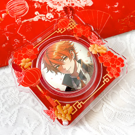 【G.triGerオリジナル】アクリル缶バッジケース【中華】57mm・65mm・75mm・アクスタ用【推し活グッズ】