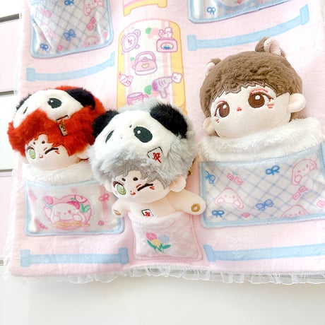 ぬいぐるみ用お布団ウォールポケット【10~15cm用】【推し活グッズ】