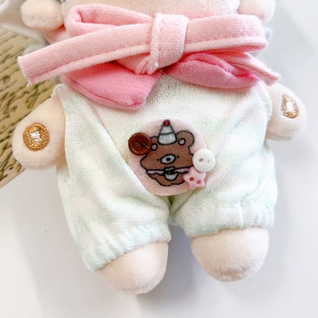 【ぬい服】ぬいぐるみ用フリル帽子&シャツセット【10cm用】【推し活グッズ】