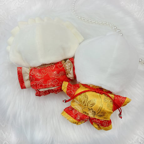 【ぬい服】ぬいぐるみ用着ぐるみキャップ【10cm用】中華まん・餃子【推し活グッズ】