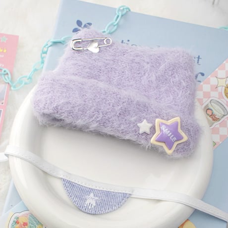 ぬい服　ぬいぐるみ用猫耳ニット帽&スタイセット【10cm用】【推し活グッズ】