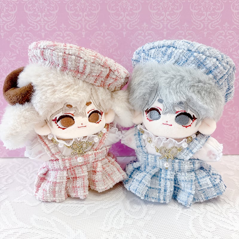 ぬい服】 ツイードぬい服【10~15cm用】 ワンピース・シャツ ぬい服】 ツイードぬい服【10~15cm用】 ワンピース・シャツ