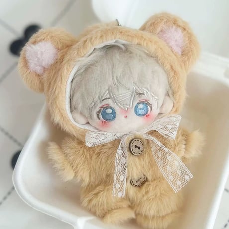 ぬい服【くま耳帽子&着ぐるみセット】10~15cm用/くま【推し活グッズ】