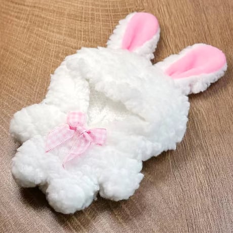 【ぬい服】ぬいぐるみ用もこもこ着ぐるみ/うさぎ・くま 10cm 用【推し活グッズ】