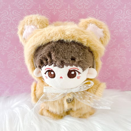 ぬい服【くま耳帽子&着ぐるみセット】10~15cm用/くま【推し活グッズ】