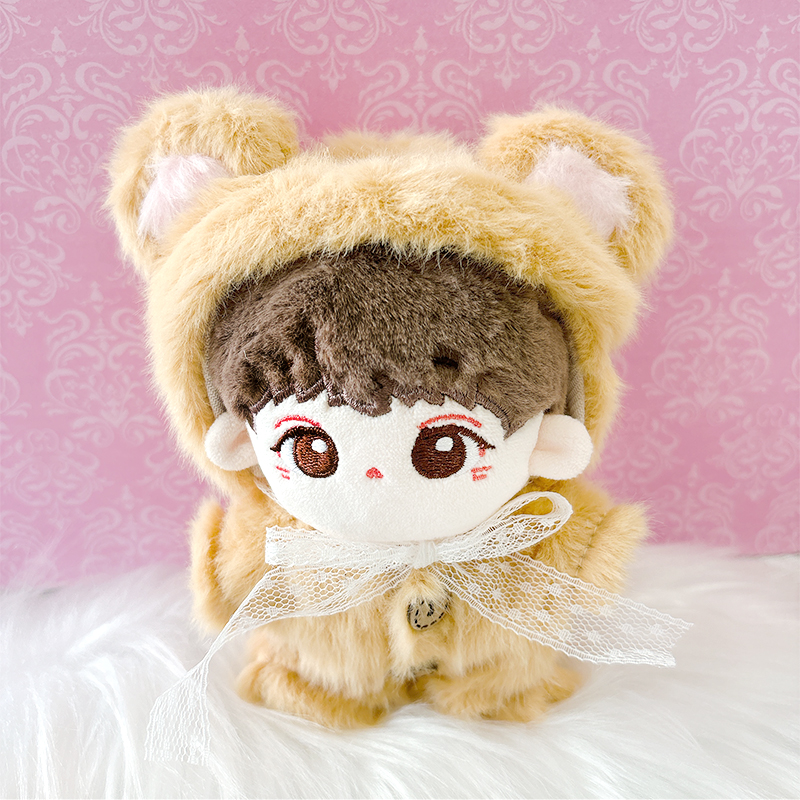 ぬい服【くま耳帽子&着ぐるみセット】10~15cm用/くま【推し活 ぬい服【くま耳帽子&着ぐるみセット】10~15cm用/くま【推し活