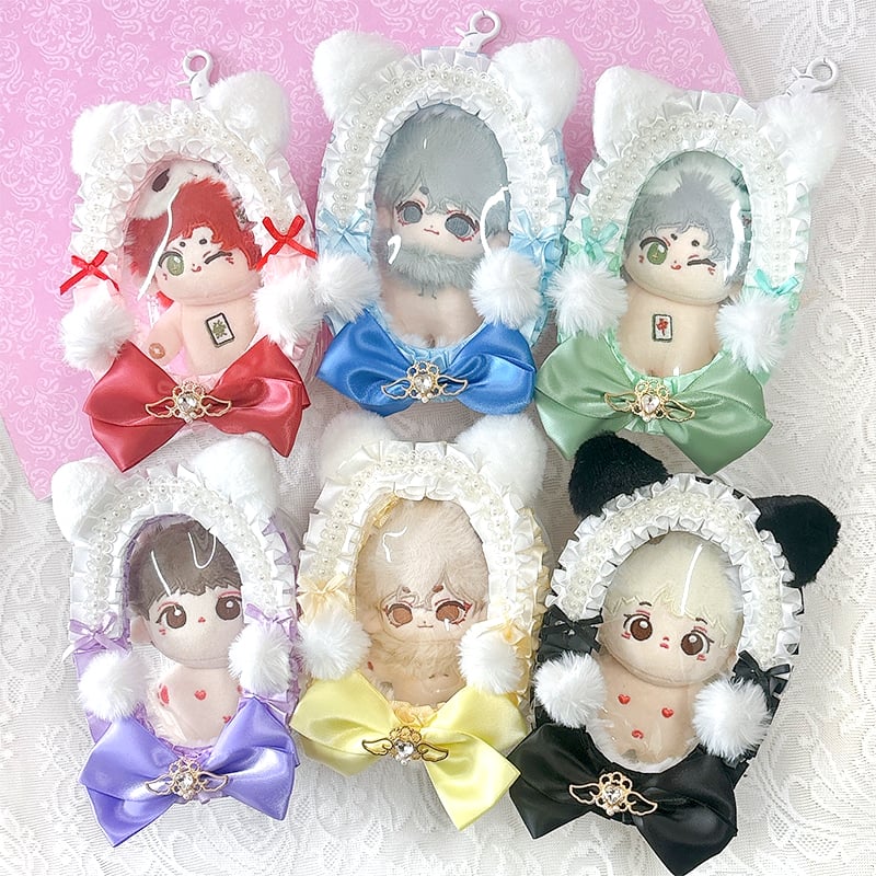 G.triGerオリジナル】猫耳付きデコレーションぬいポーチ【ぬいバッグ