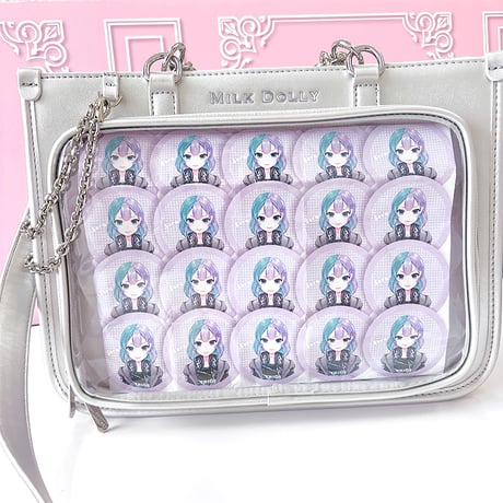 【FUYUUNEKO】アーガイル痛バッグ milk dolly【推し活グッズ】