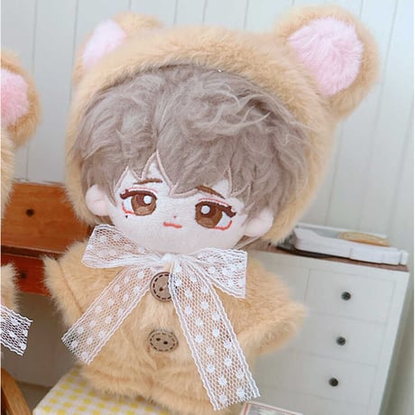 ぬい服【くま耳帽子&着ぐるみセット】10~15cm用/くま【推し活グッズ】