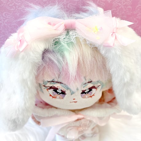 ぬいぐるみ用ふわふわ垂れ耳カチューシャ【15~20cm 用】【推し活グッズ】