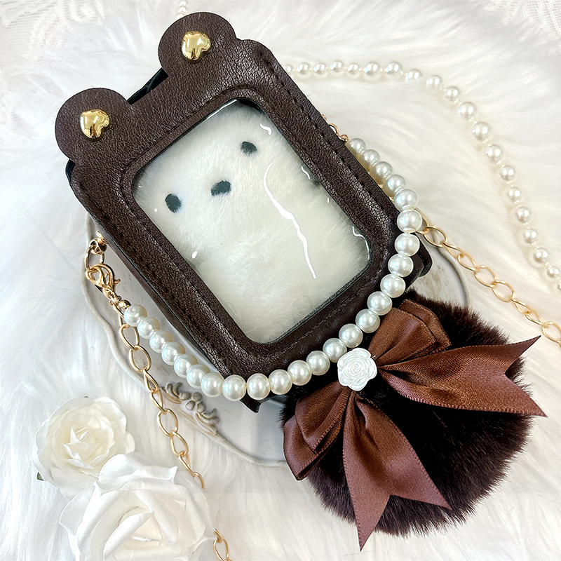 匠匠酿酿】くま耳ぬいぐるみ痛バッグ【10cm用】【推し活グッズ】 | G