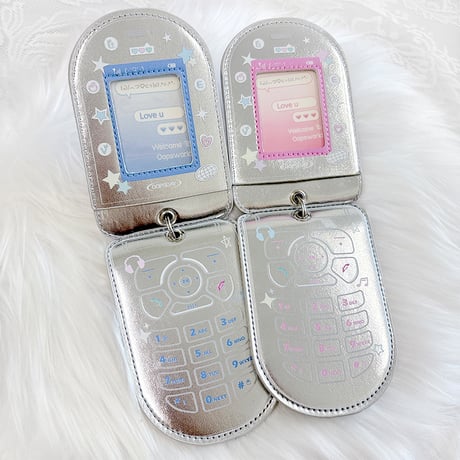 【OOPSDAY 推し活グッズ】携帯電話型メタリック トレカケース【推し活グッズ】