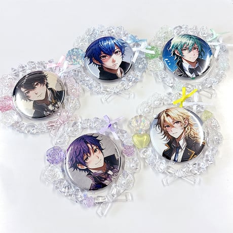 【推し活グッズ】キラキラ硬質ロゼット【缶バッジ 痛ロゼット】