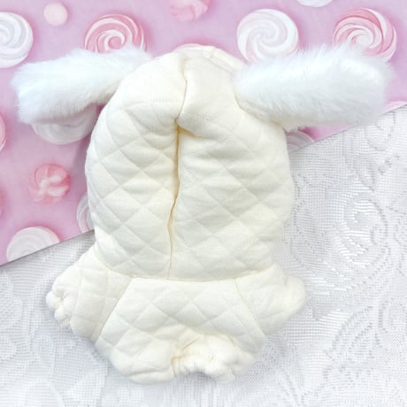 【ぬい服】ぬいぐるみ用うさ耳パーカー(15cm用)