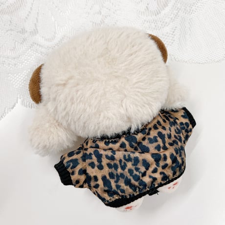【ぬい服】ヒョウ柄ジャケット　10cmぬいぐるみ用