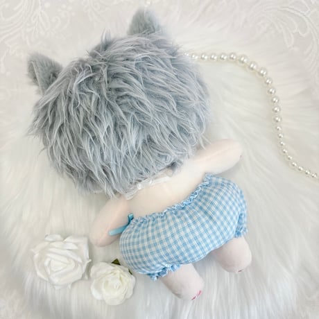 【ぬい服】ぬいぐるみ用かぼちゃ パンツ&よだれかけセット 【15〜20cm 用】【推し活グッズ】