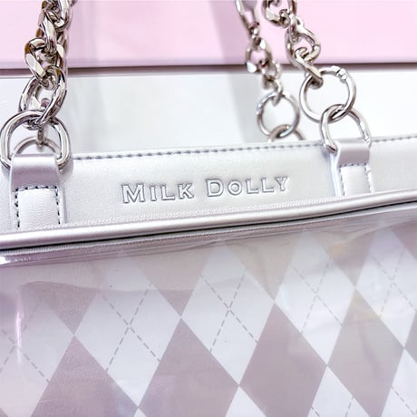 【FUYUUNEKO】アーガイル痛バッグ milk dolly【推し活グッズ】