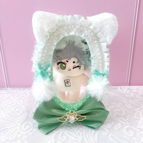 【G.triGerオリジナル】猫耳付きデコレーションぬいポーチ【ぬいバッグ,ぬいポーチ】【推し活グッズ】