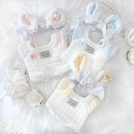 【ぬい服】ぬいぐるみ用ベビー服& ヘッドドレスセット 【20cm 用】【推し活グッズ】