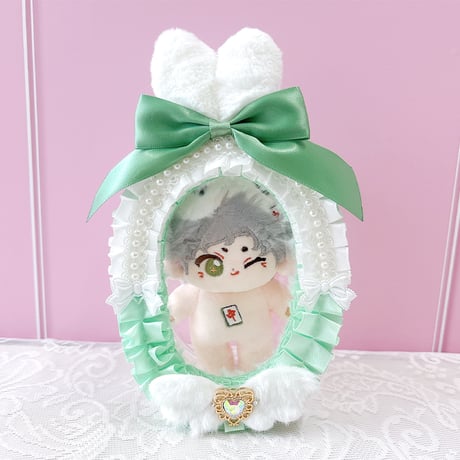 【G.triGerオリジナル】うさ耳付きデコレーションぬいポーチ【ぬいバッグ,ぬいポーチ】【推し活グッズ】
