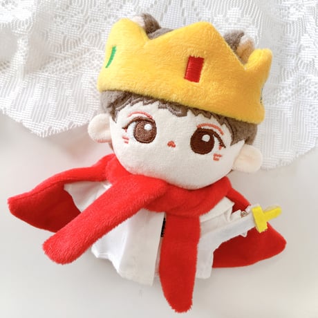 【ぬい服】王様衣装(王冠&マント&剣セット)　10cmぬいぐるみ用