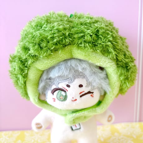 ぬい服　ぬいぐるみ用着ぐるみキャップ【ブロッコリー】10cm用【推し活グッズ】