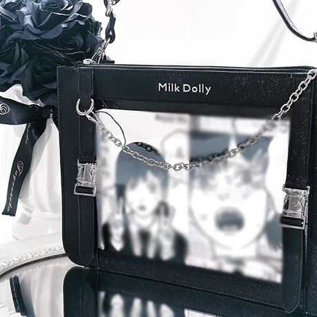 【FUYUUNEKO】キラキラフェイクレザー 痛バッグ Milk Dolly【推し活グッズ】