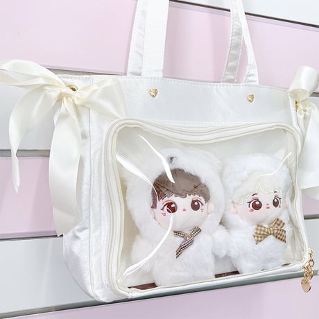 【Seraphim】サイドリボン付きサテン 痛バッグ【推し活グッズ】