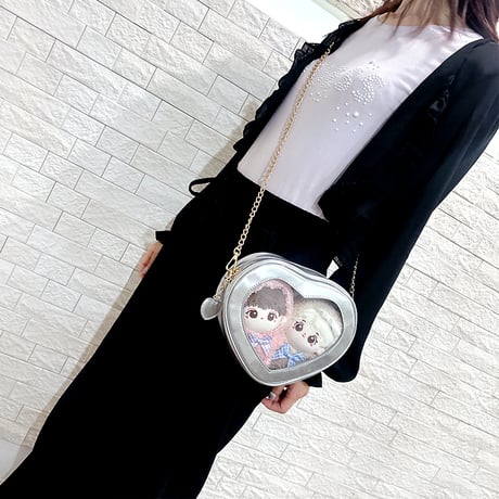 ハート型ぬいぐるみ痛バッグ【推し活グッズ】