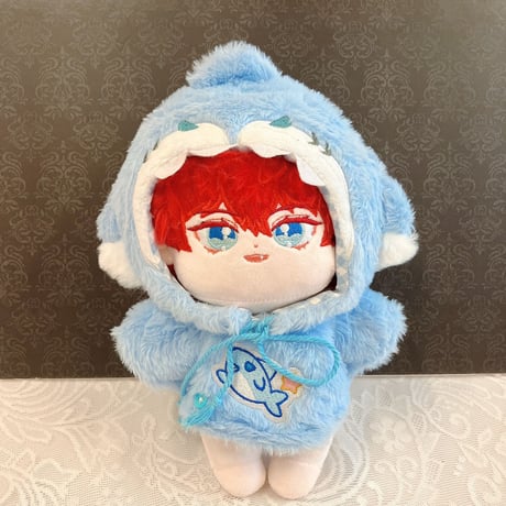 【ぬい服】ぬいぐるみ用ポンチョ (20cm 用 )【サメ・アザラシ】【推し活グッズ】