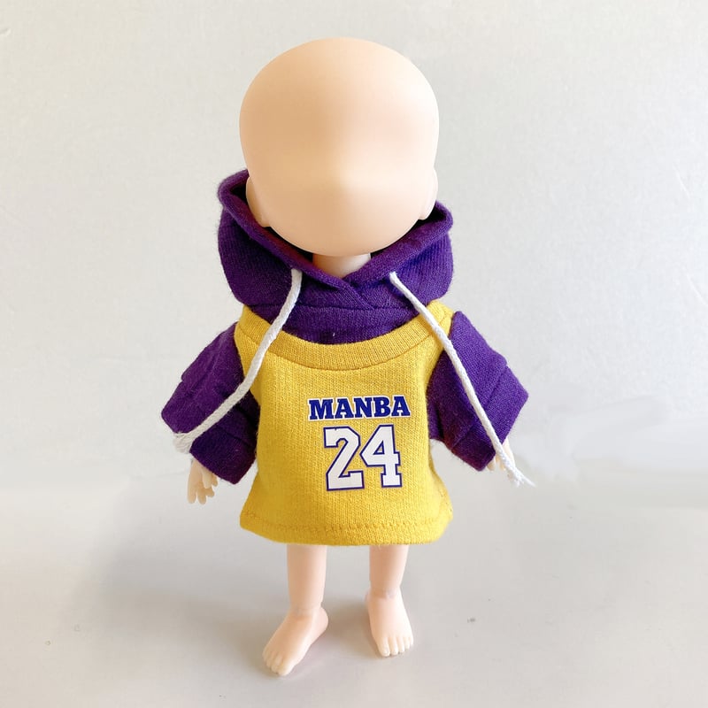 ぬい服】バスケビブス風パーカー 細身のぬいぐるみ・ドール用 | G.triGer